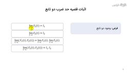 نحوه اثبات قضیه حد ضرب دو تابع