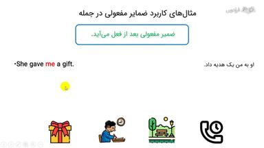 کاربرد ضمایر مفعولی در جمله