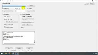 آشنایی با محیط USB Low-Level Format و قسمت‌های مختلف آن