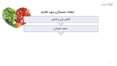تبعات سوء‌تغذیه