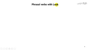 افعال عبارتی با Look