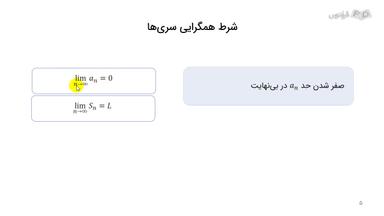 شروط لازم برای همگرایی سری‌ها با حل مثال کاربردی