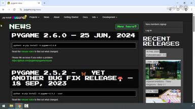 معرفی مستندات رسمی Pygame