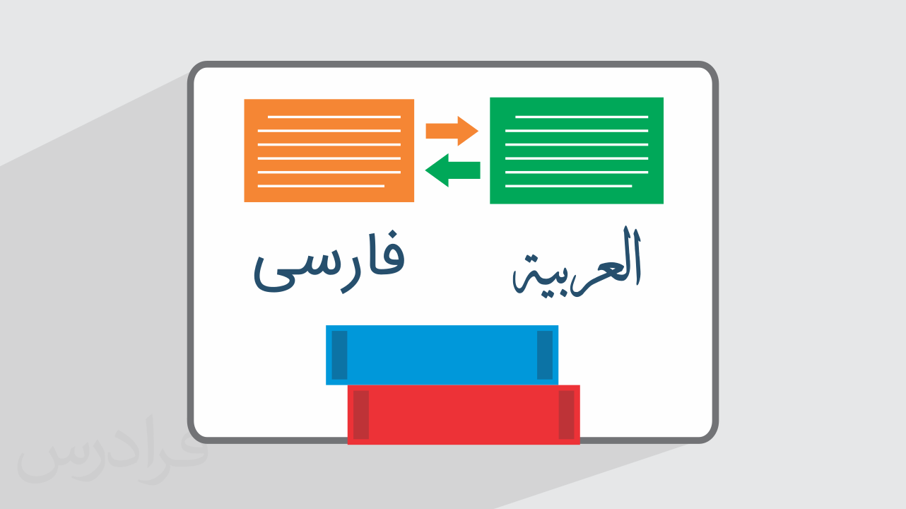 کاور آموزش ترجمه متون علمی از عربی به فارسی و بالعکس