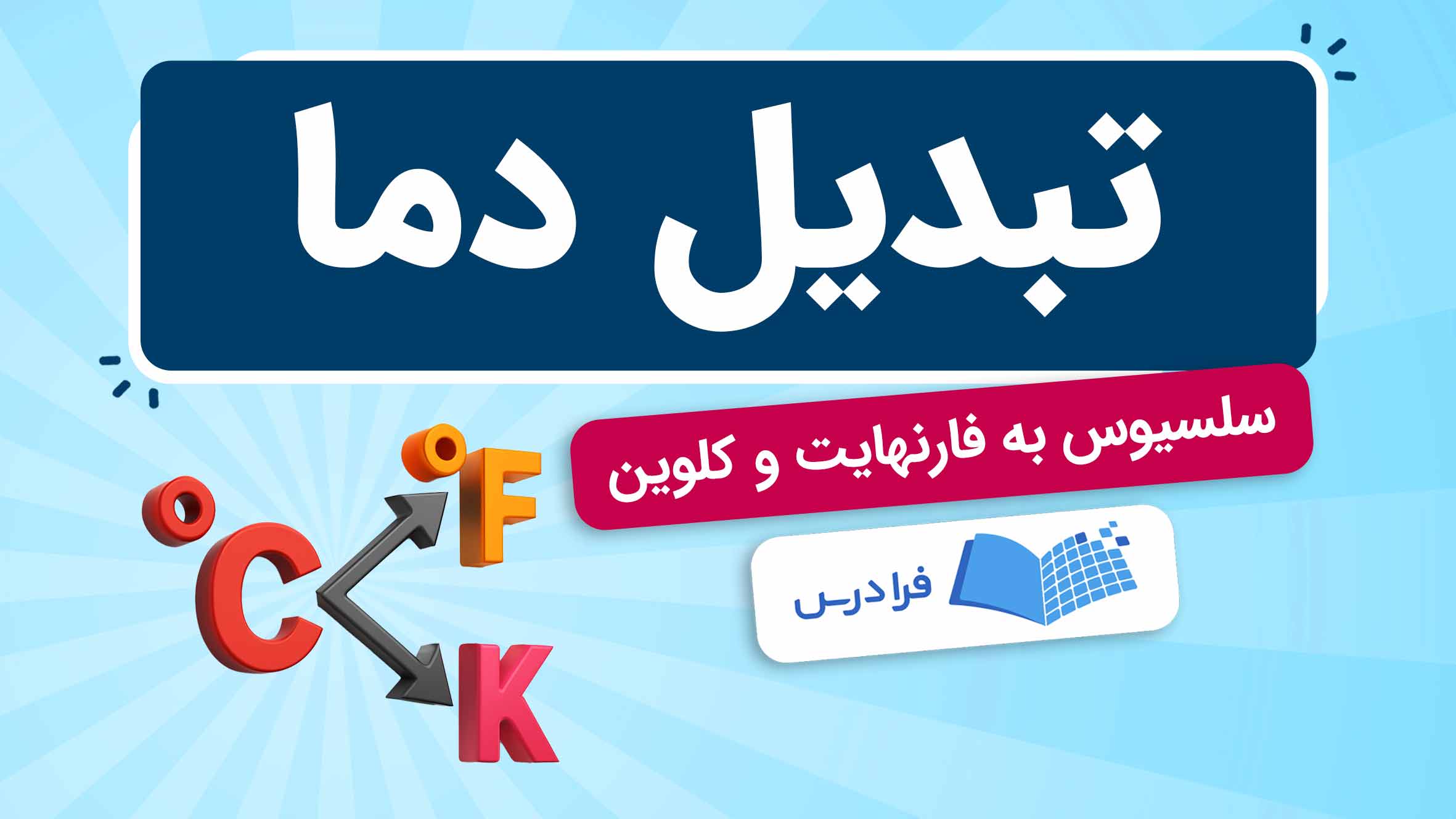 فیلم آموزش تبدیل دما بین سلسیوس و فارنهایت در فرادرس