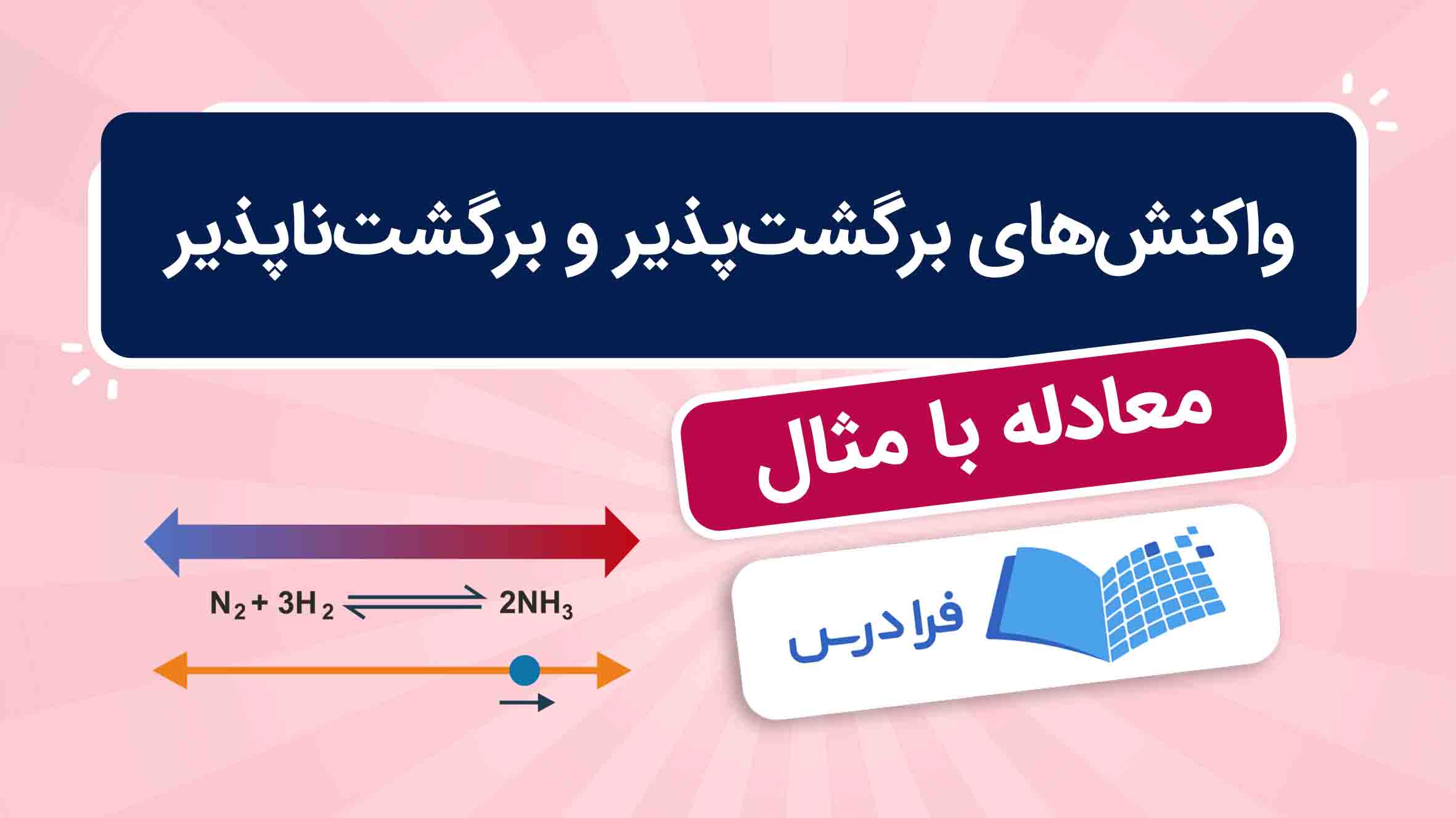 فیلم آموزش واکنش های برگشت پذیر و ناپذیر در فرادرس
